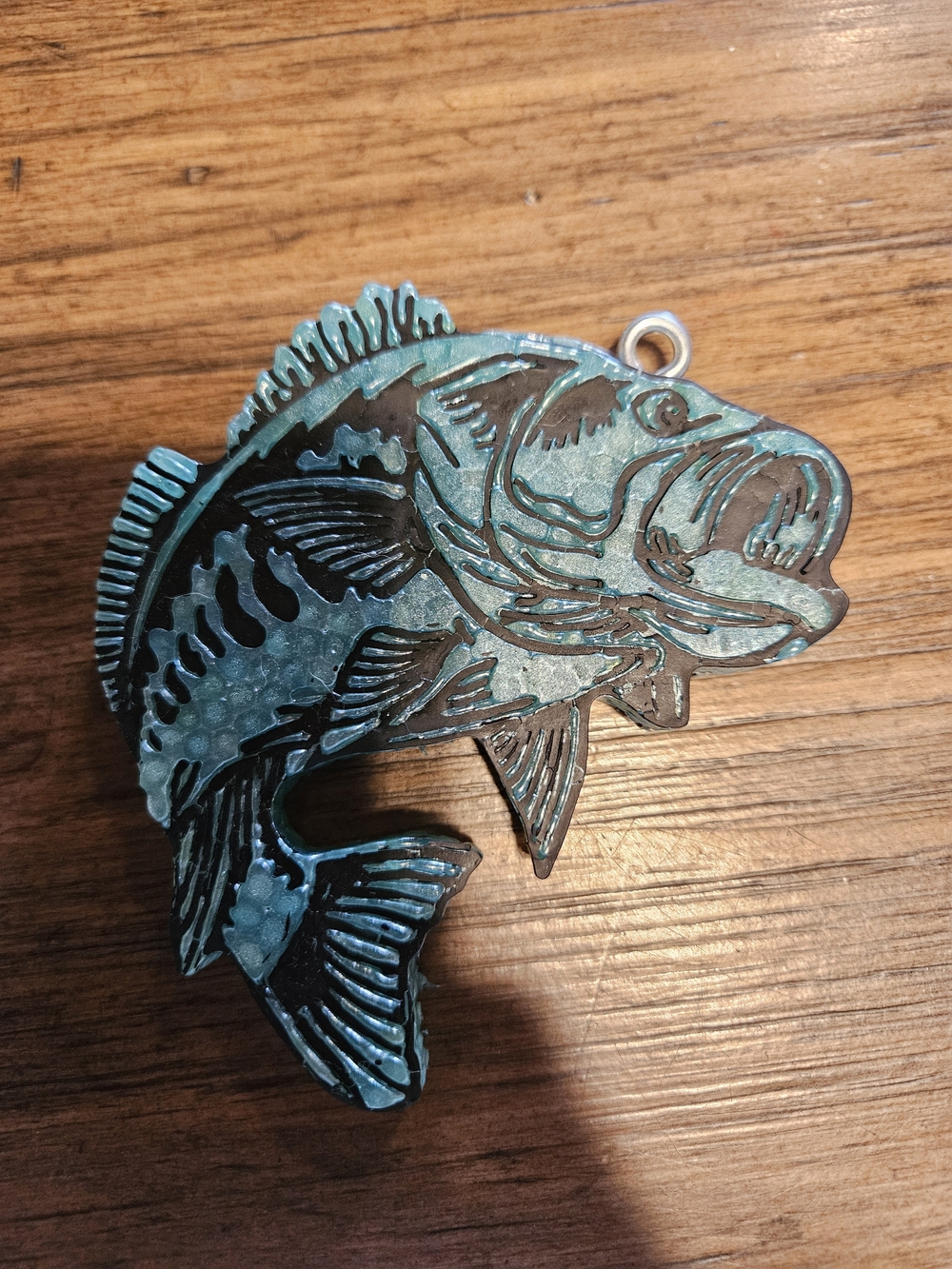 Handcrafted Bass Car Freshie Leather Scent